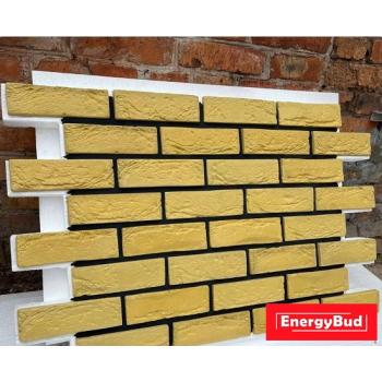 Термопанелі Цегла жовта, товщина пінопласту 50 мм
