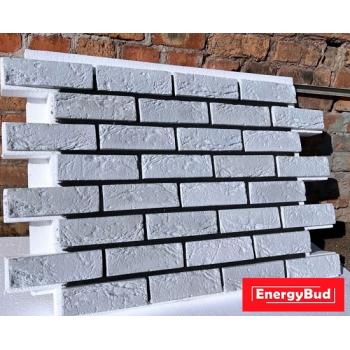 Термопанелі Цегла біла, товщина пінопласту 100 мм