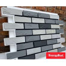 Термопанелі Цегла сірий мікс, товщина пінопласту 100 мм
