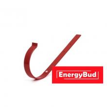 Кронштейн ринви металевий прямий 125 мм, червоний