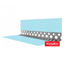 Кутник алюмінієвий перфорований з сіткою, 2.5 м