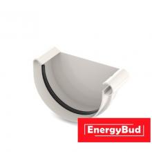 Заглушка ринви права 125 мм, біла