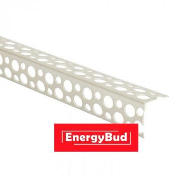 Кутник пластиковий перфорований, 3 м