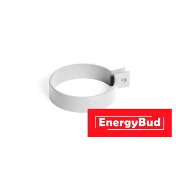 Хомут труби 90 мм, білий