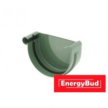 Заглушка ринви ліва 125 мм, зелена