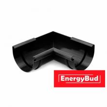 Кут внутрішній 90 градусів, 125 мм, чорний