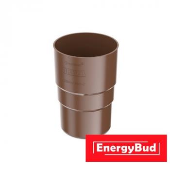 З'єднання (муфта) труби 90 мм, коричневе