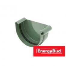 Заглушка ринви права 125 мм, зелена