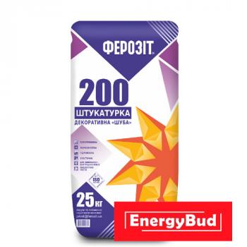 Штукатурка "Баранець" Ферозіт 200 зерно 2.0 мм білого кольору, 25 кг