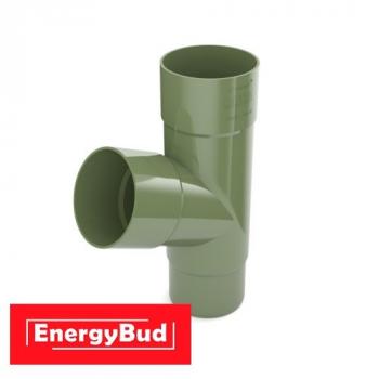 Трійник труби 90 мм, зелений