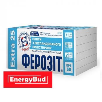 Пінопласт 25 ФЕРОЗІТ Екстра 120 мм (упаковка 2,5 м.кв)