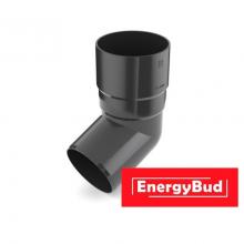 Коліно труби 90 мм, графітове