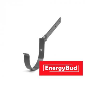 Кронштейн ринви зігнутий 125 мм, графітовий