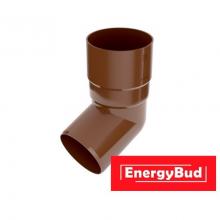 Коліно труби 90 мм, коричневе