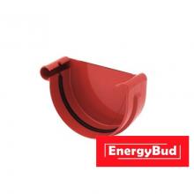 Заглушка ринви ліва 125 мм, червона