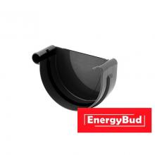 Заглушка ринви ліва 125 мм, чорна