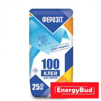 Клей для плитки Ферозіт 100, 25 кг