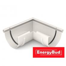 Кут зовнішній 90 градусів, 125 мм, білий