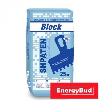 Клей для піно- та газобетонних блоків SHPATEN Block, 25 кг
