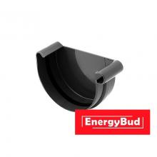 Заглушка ринви права 125 мм, чорна