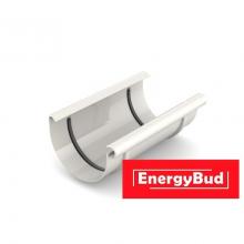 З'єднання (муфта) ринви 125 мм, біле