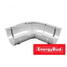 Кут зовнішній регульований 120-145 градусів, 125 мм, білий