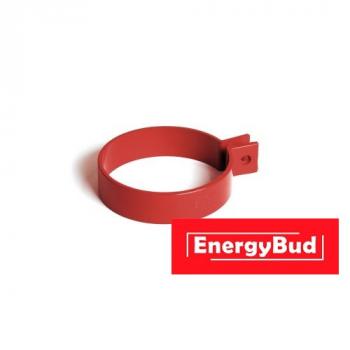 Хомут труби 90 мм, червоний