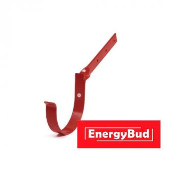 Кронштейн ринви зігнутий 125 мм, червоний